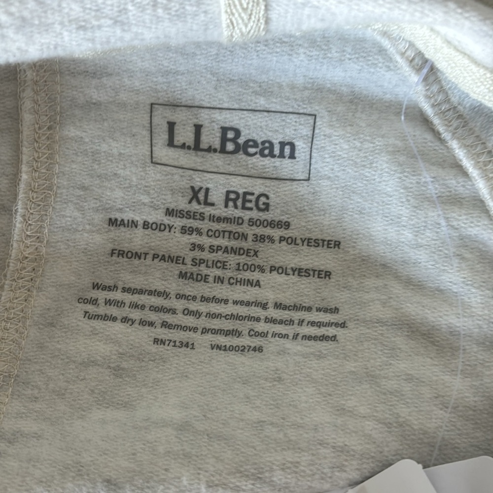 NWT L.L. Bean Fair Isle Open Front Hooded Cardigan - Women’s, XL Reg - Picture 3 of 11